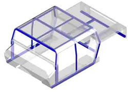 CAD subframe rendering